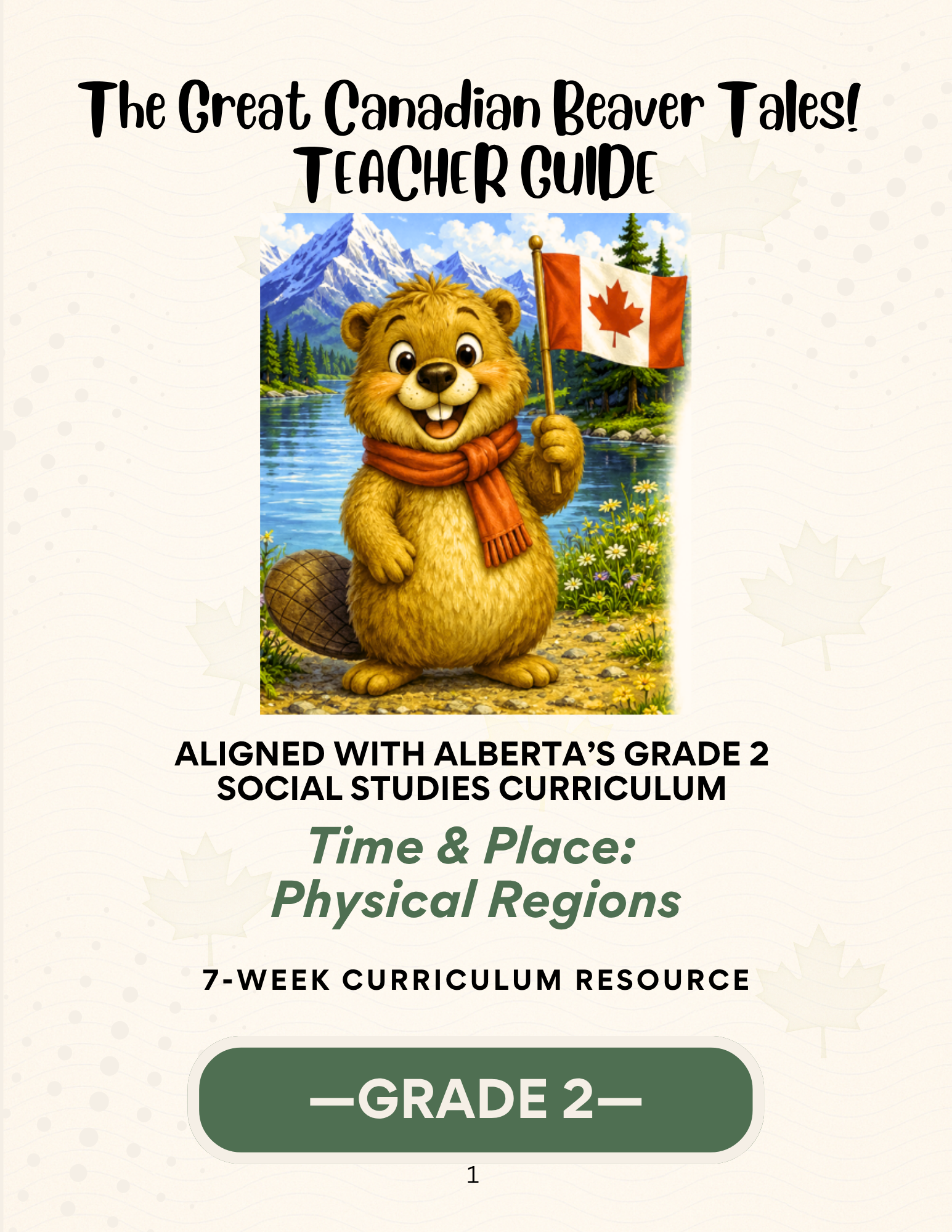 Alberta Social Studies TIME & PLACE - Physical Regions (Grade 2)