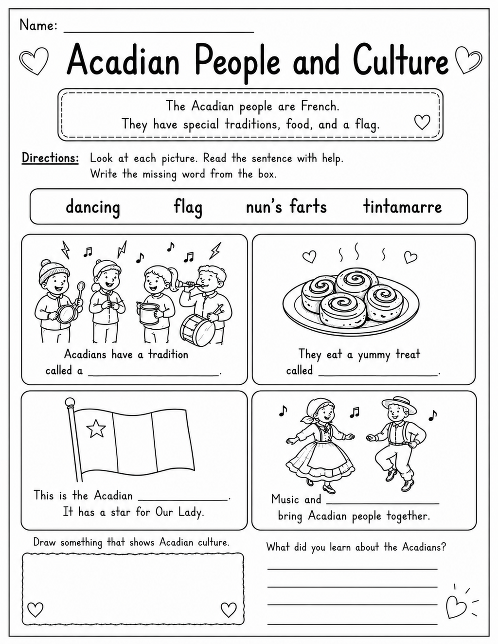 Alberta Social Studies TIME & PLACE - Heritage & Traditions (Grade 2)
