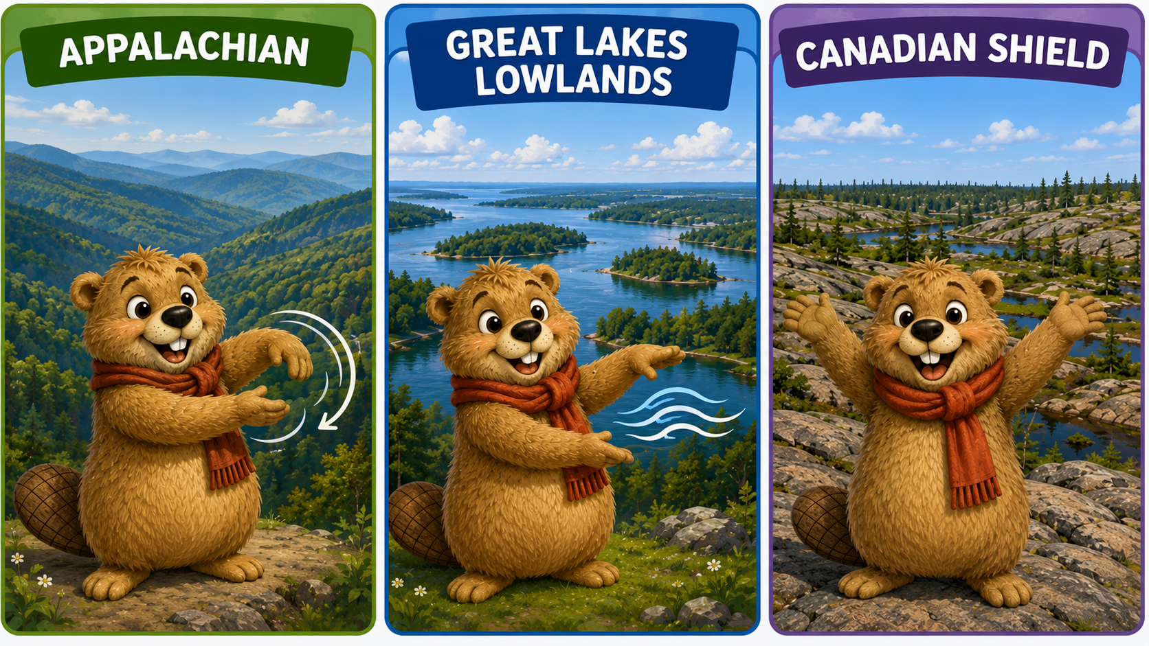 Alberta Social Studies "Time & Place" Physical Regions (Grade 2)