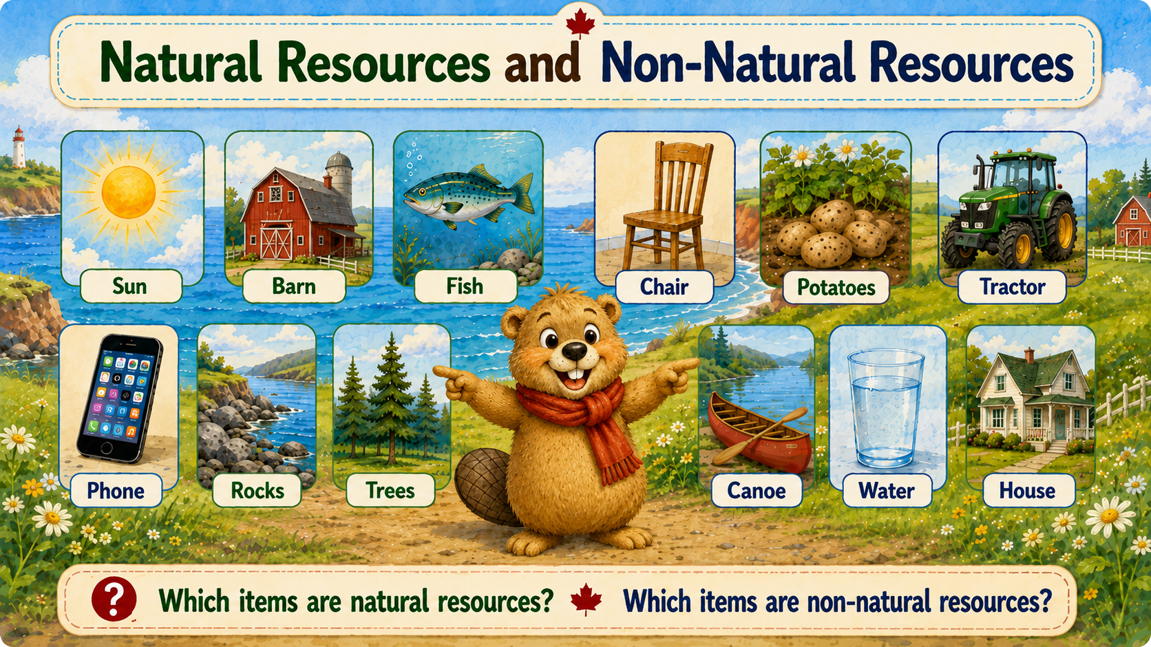 Alberta Social Studies "Time & Place" Physical Regions (Grade 2)